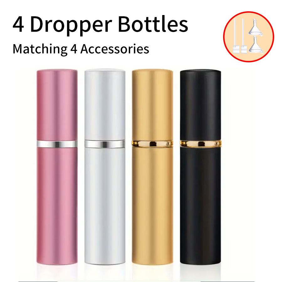 Scent Eliminator Spray - 4pcs+4 Accessories 5ml Refillable Portable Mini