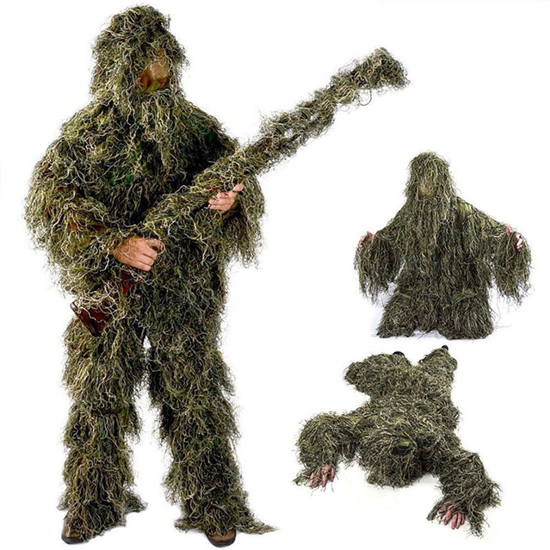 AEF6-2X 5 In 1 Ghillie Suit,3D - đánh giá và giá Hunting Outdoor Apparel