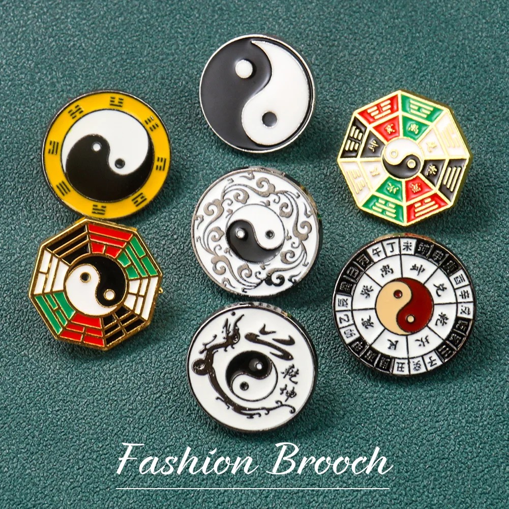 Yin Yang Symbol Metal Brooch C - đánh giá và giá Hunting Outdoor Apparel