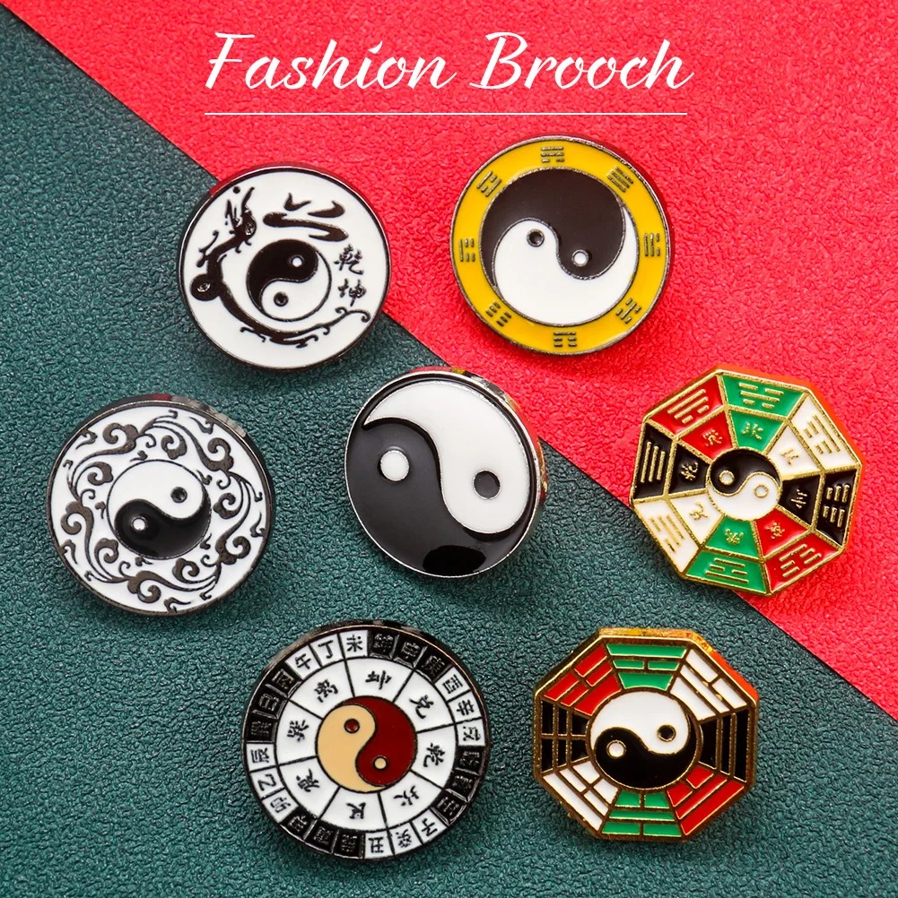 Yin Yang Symbol Metal Brooch C - đánh giá và giá Hunting Outdoor Apparel