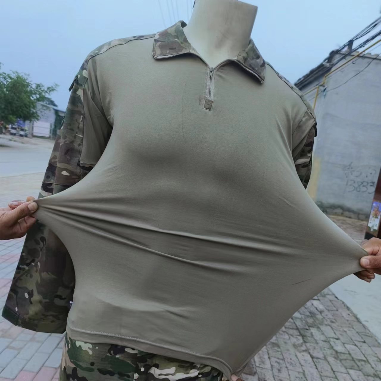 Men Cotton Quarter Zip Camoufl - đánh giá và giá Hunting Outdoor Apparel